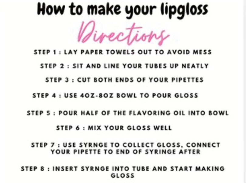 Lipgloss Starter Kit (with polymer)
