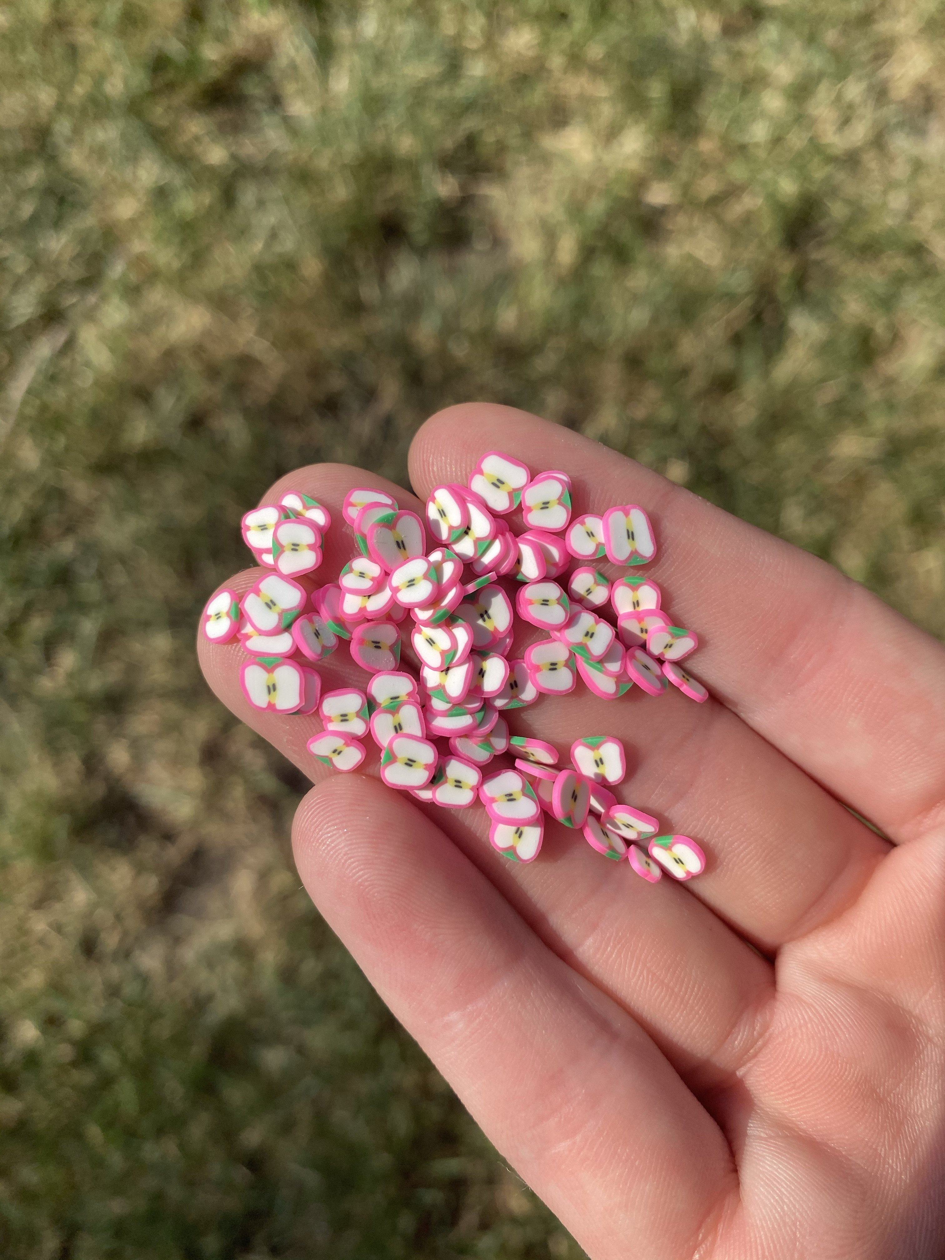 Pink Apple Polymer Slices