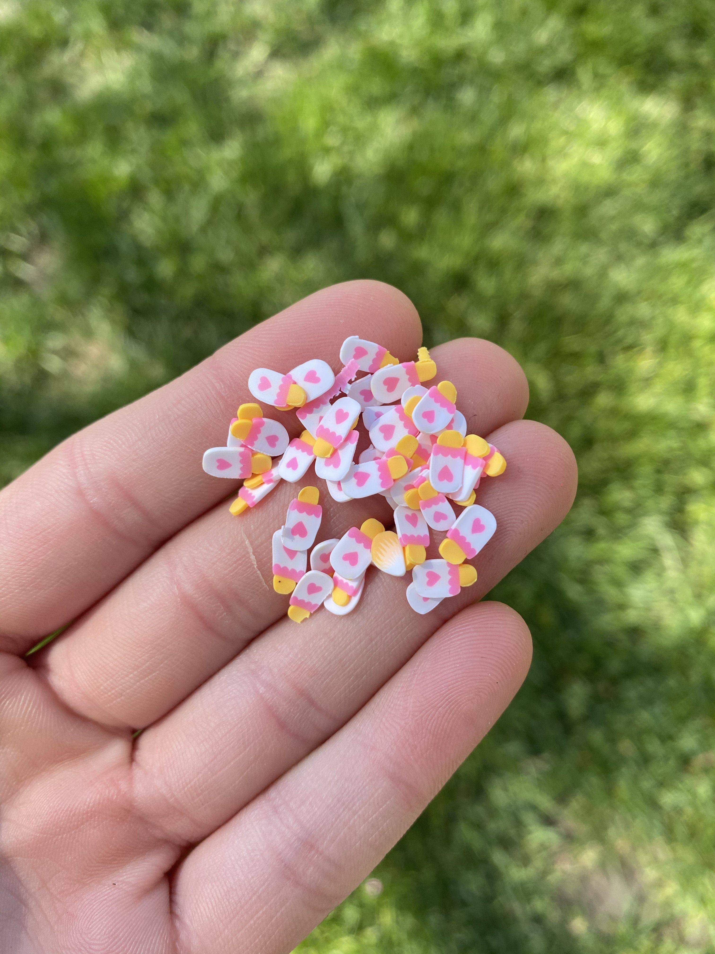 Pink Babybottle Polymer Slices