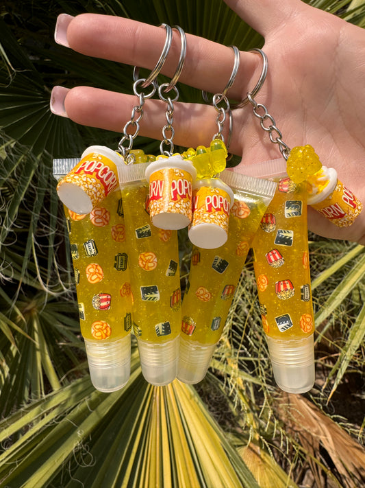 Popcorn Date Keychain
